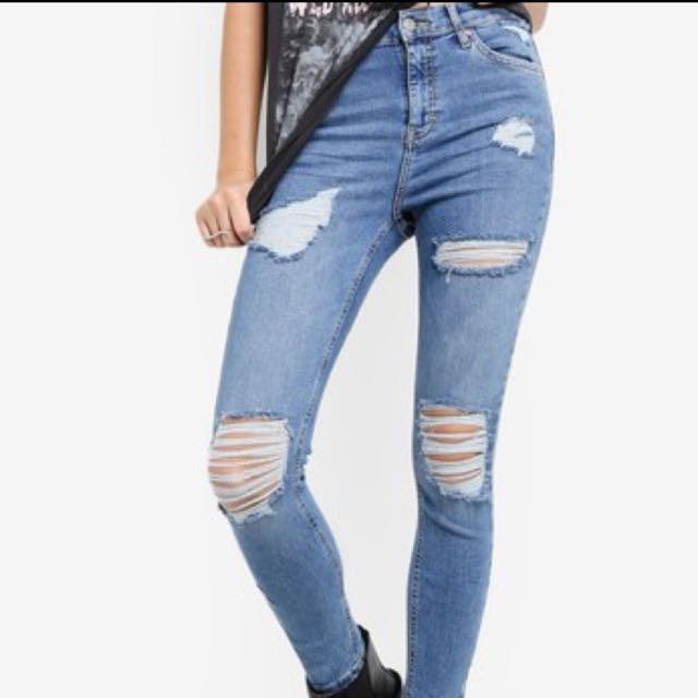 indigo super ripped jamie jeans