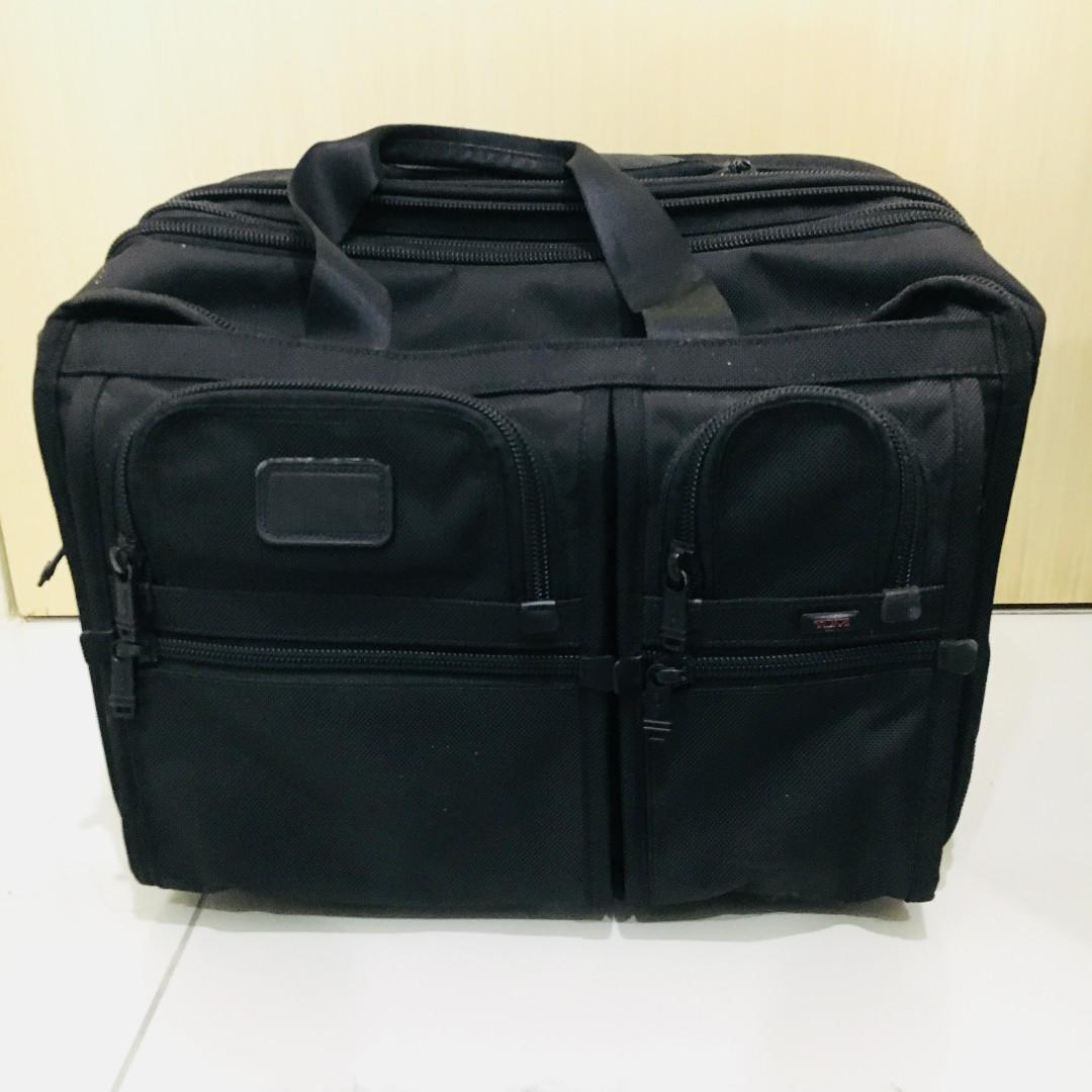 TUMI ALPHA 26103DH Wheels Ballistic Nylon Expandable Carry On Laptop  Luggage Bag Cabin