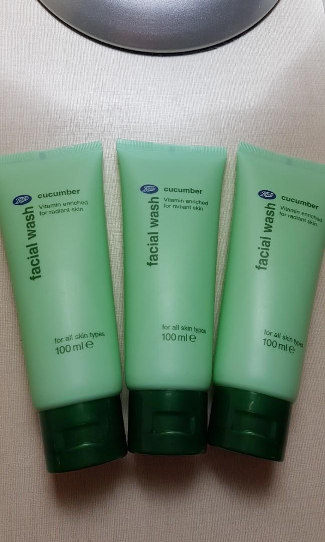 boots cucumber face wash