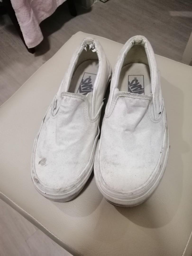 slip on all white
