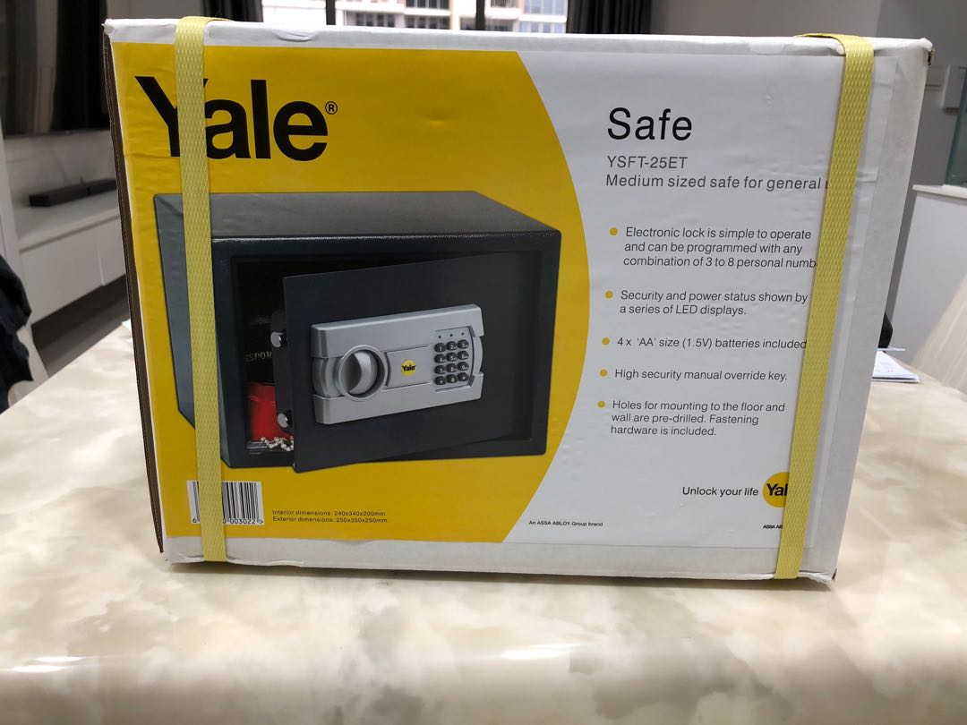 Yale Safe YSFT25ET, Furniture & Home Living, Bathroom & Kitchen