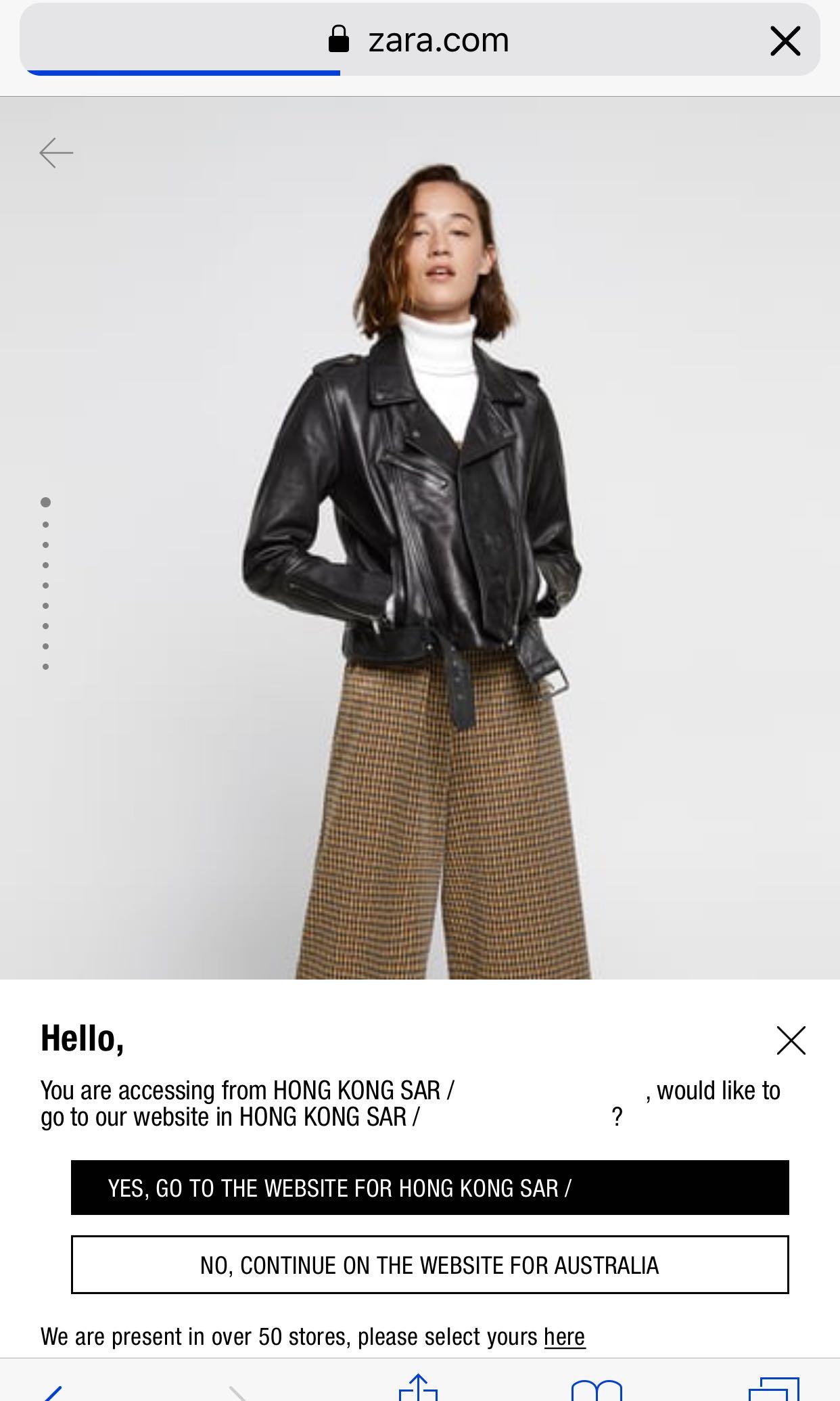 Zara Leather Biker Jacket 皮褸皮衣 Women S Fashion Tops Zara Leather Biker Jacket 皮褸皮衣
