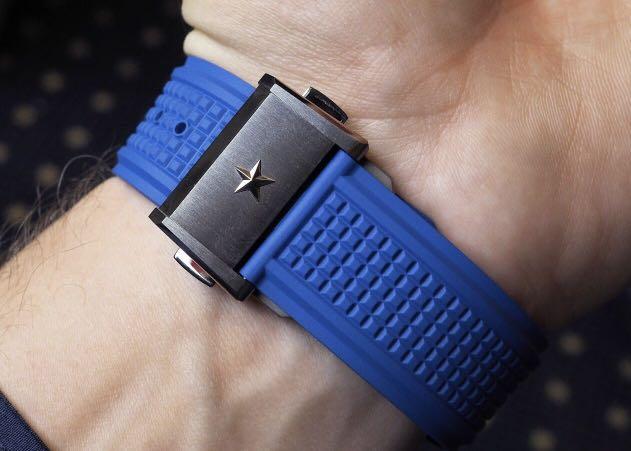 Zenith Defy El Primero 21 Blue Chronograph Titanium Rubber Strap