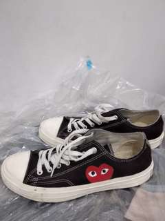 converse cdg asli dan palsu