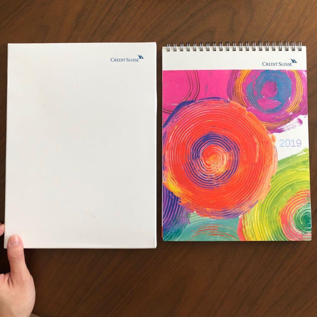 2019 Credit Suisse Table Or Desk Calendar Books Stationery