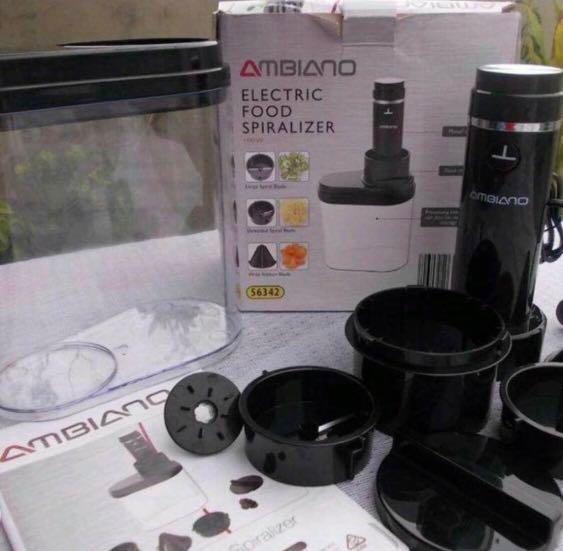 Ambiano Aidi electric food spiralizer, TV & Home Appliances, Kitchen Appliances, Other Kitchen
