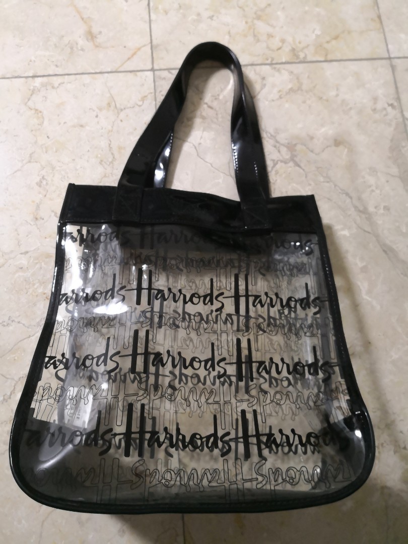 Harrods transparent bag shop