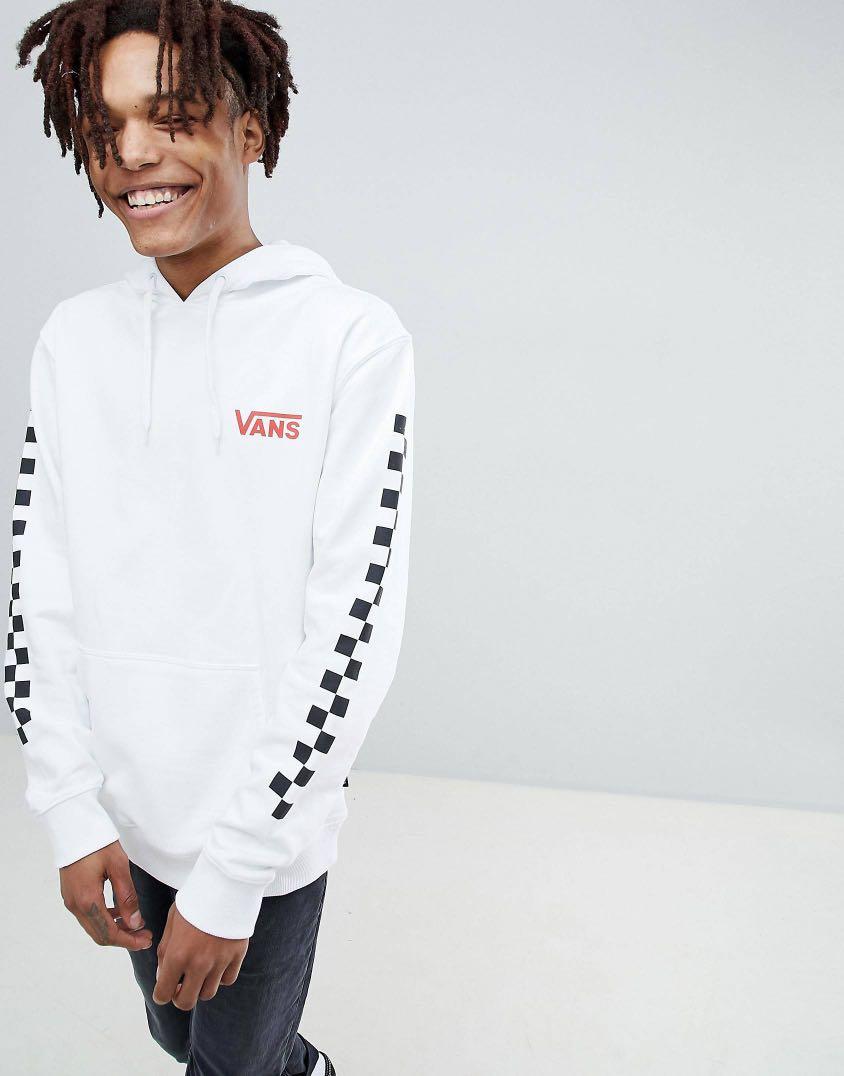 authentic vans white heritage hoodie Men s Fashion Tops Sets