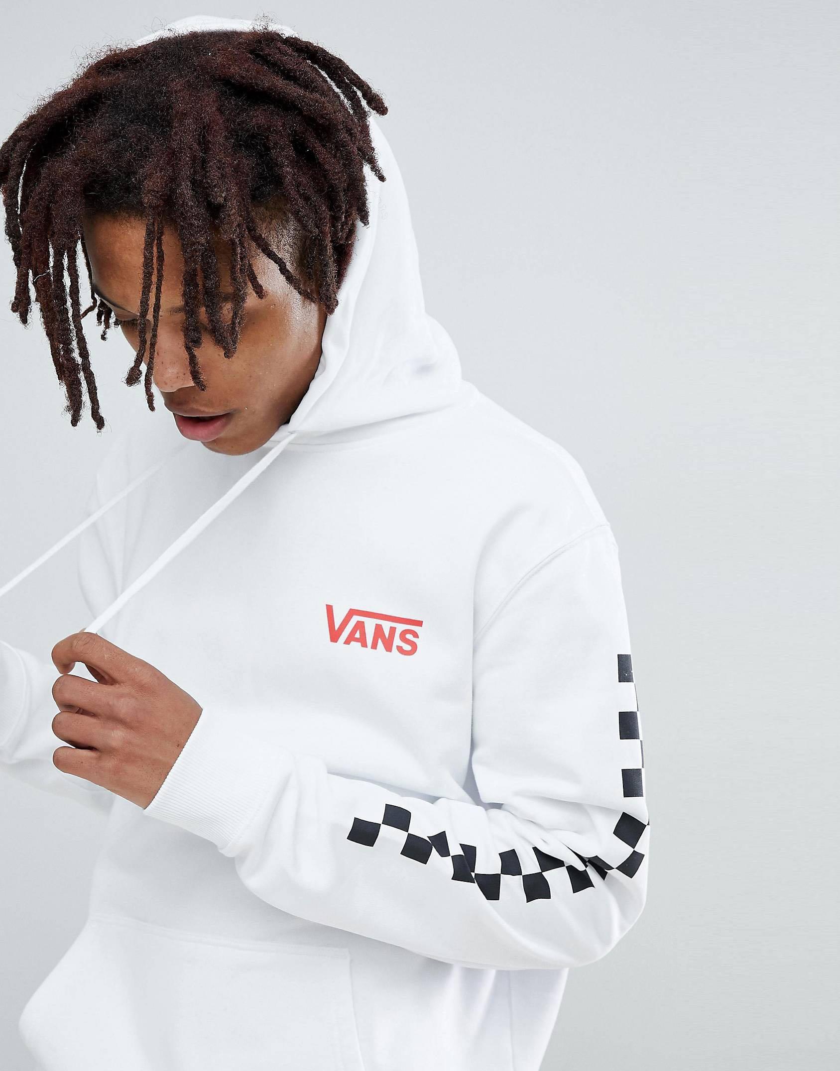 White vans top hoodie