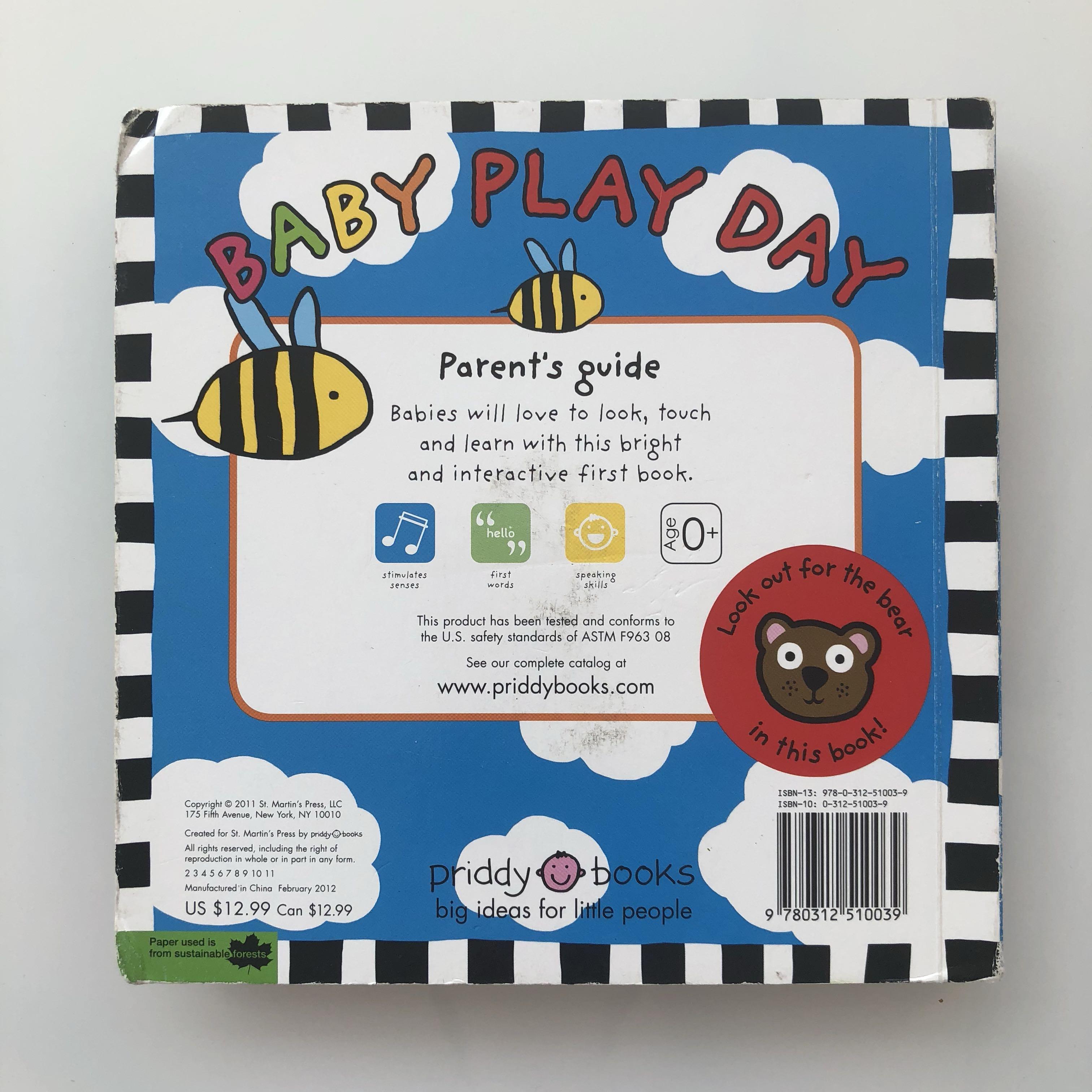 Baby Play Day Book Touch And Feel Book By Priddy Books Buku Alat Tulis Buku Anak Anak Di Carousell