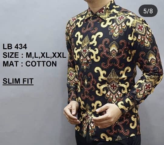 baju batik lelaki slim fit