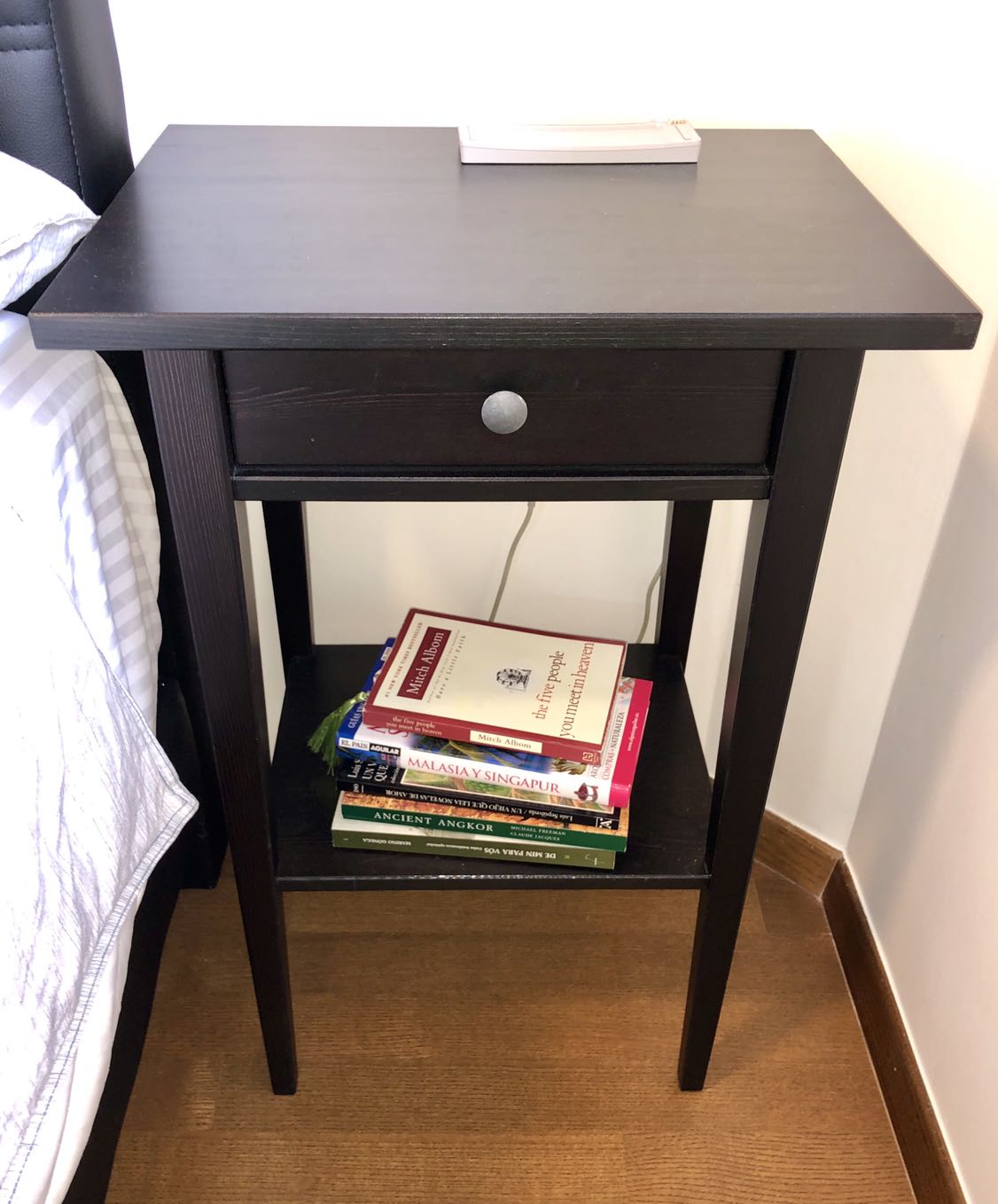 Bedside Table Ikea Hemnes Furniture Tables Chairs On Carousell Bedside tables are unsung heroes of the night, keeping your books, alarm clock and glass of water within reach. carousell