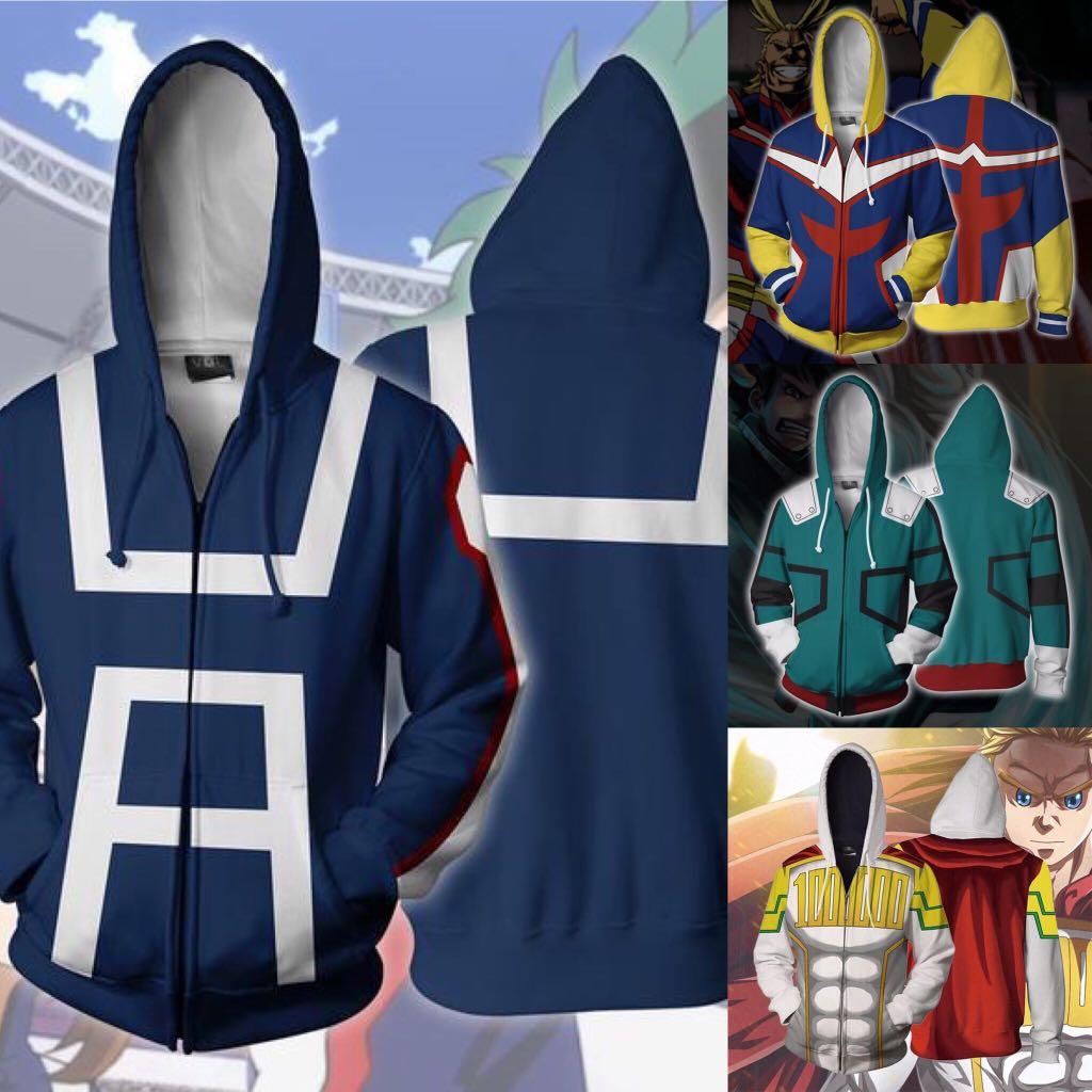 Boku No Hero My Hero Academia Cosplay Sweater Hoodies Men S Fashion Clothes Outerwear On Carousell