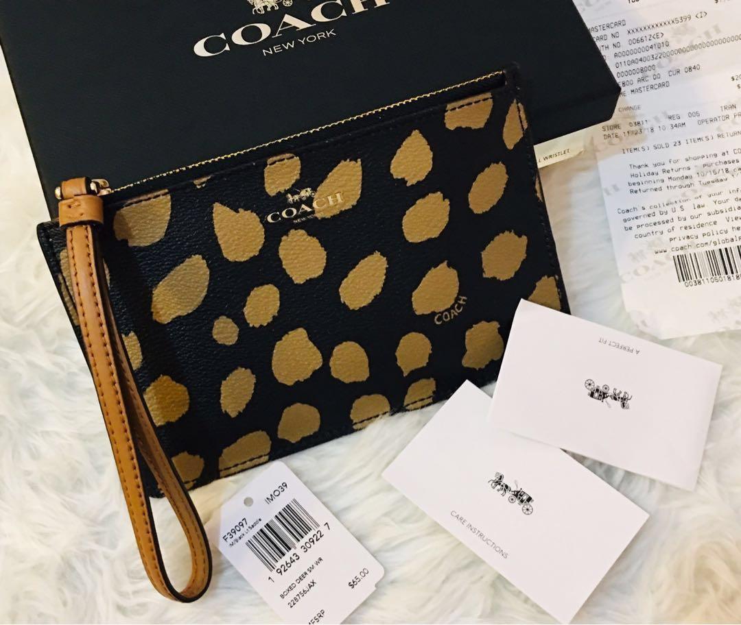 Coach deer online spot tote