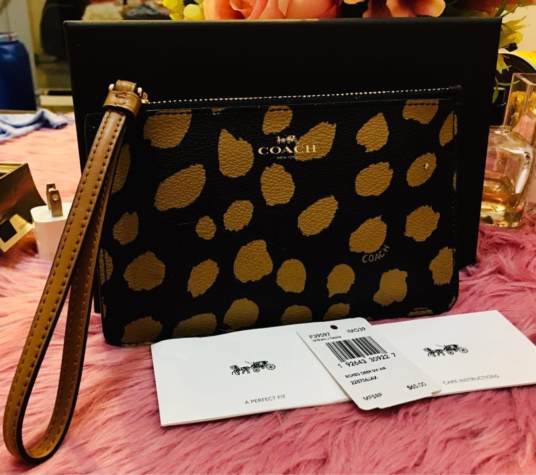 Coach deer spot cheap tote