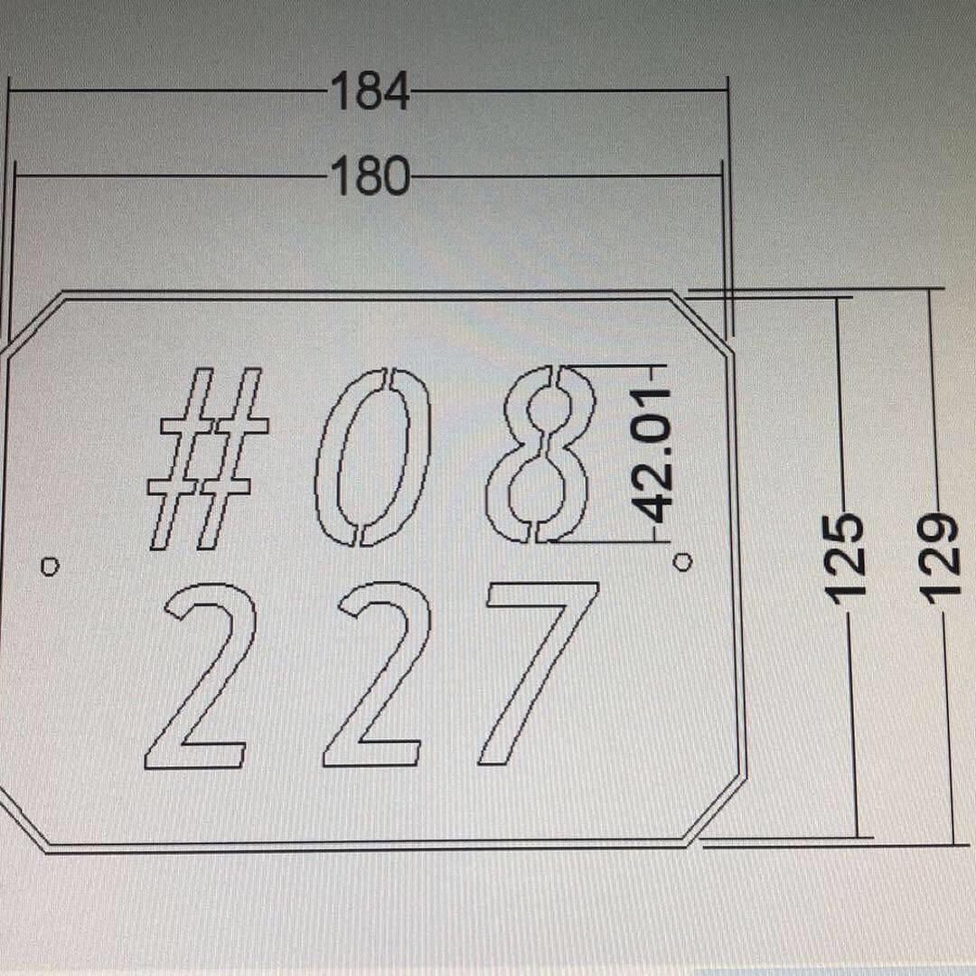 Customized laser cut Unit number, Hobbies & Toys, Stationery & Craft
