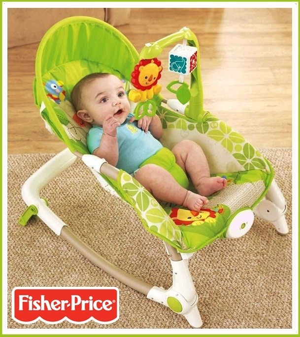 FISHER PRICE ROCKER GREEN BESI, Babies & Kids, Baby Nursery & Kids ...
