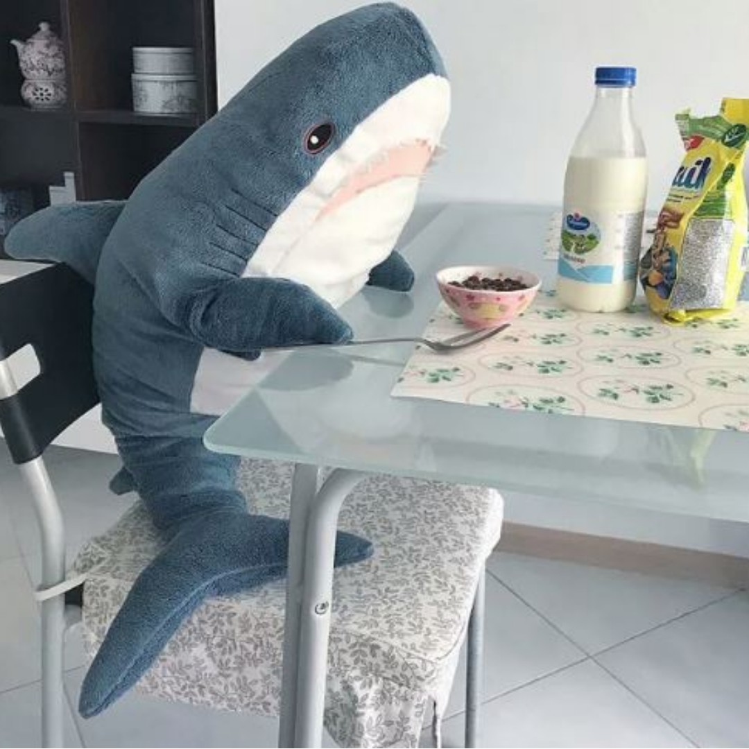 free delivery cute huge funny ikea shark plush toy