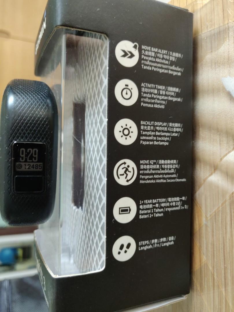 Garmin Vivofit 3 One year battery life Mobile Phones Gadgets Wearables Smart Watches on Carousell