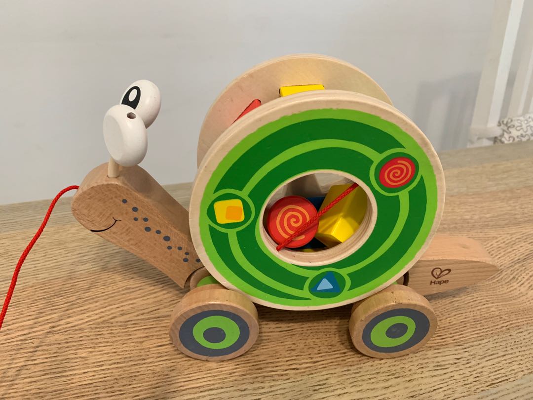 Hape pull along snail deals