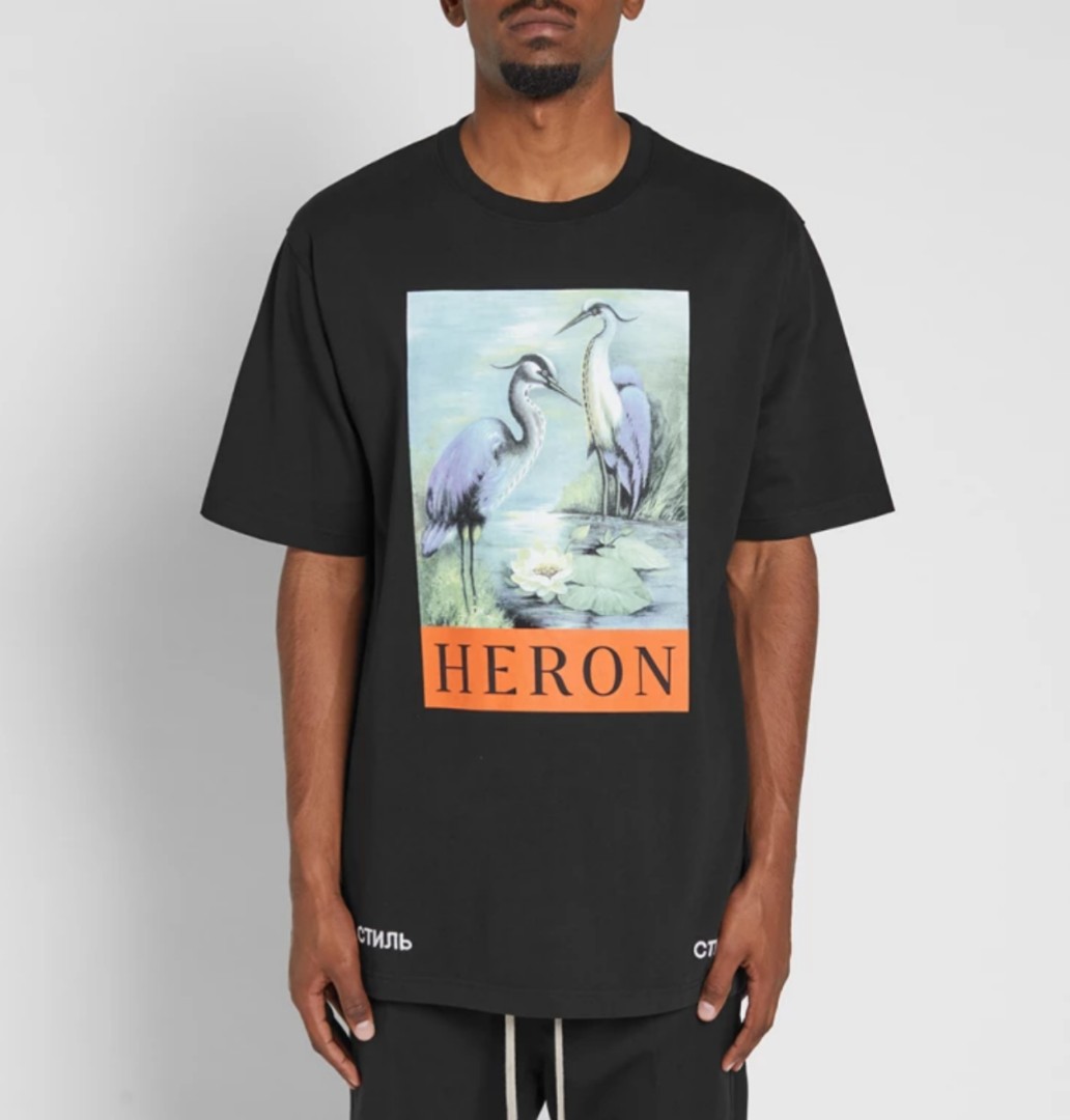 heron preston swan tee