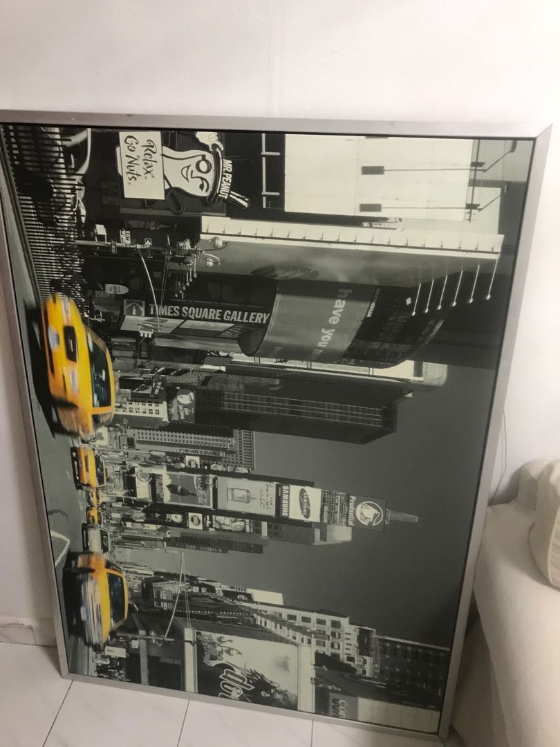 IKEA New York big frame, Furniture & Home Living, Furniture, Bed Frames & Mattresses on Carousell