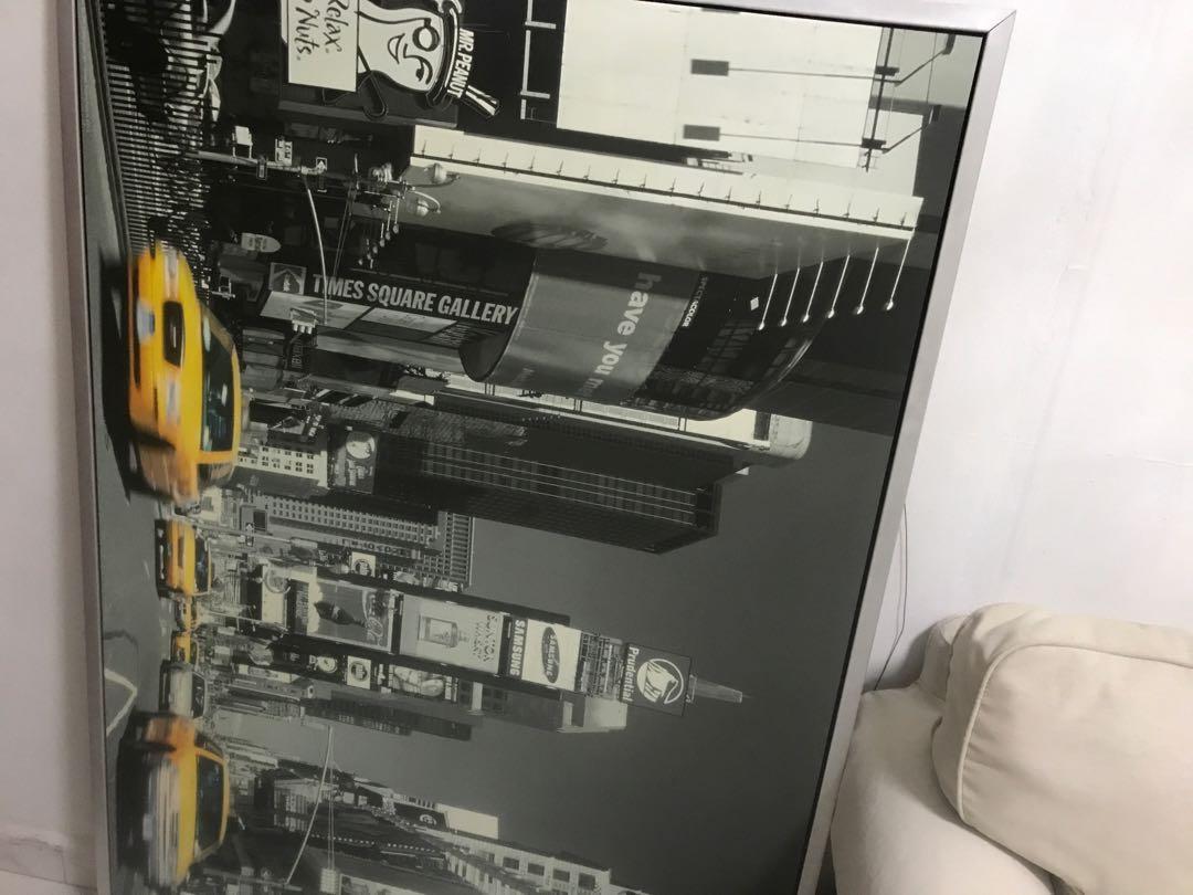 IKEA New York big frame, Furniture & Home Living, Furniture, Bed Frames & Mattresses on Carousell