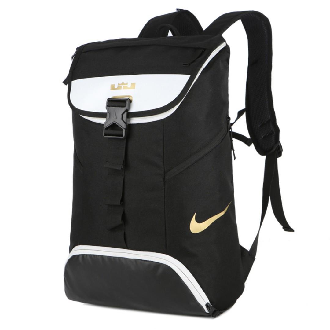nike white and gold backpack