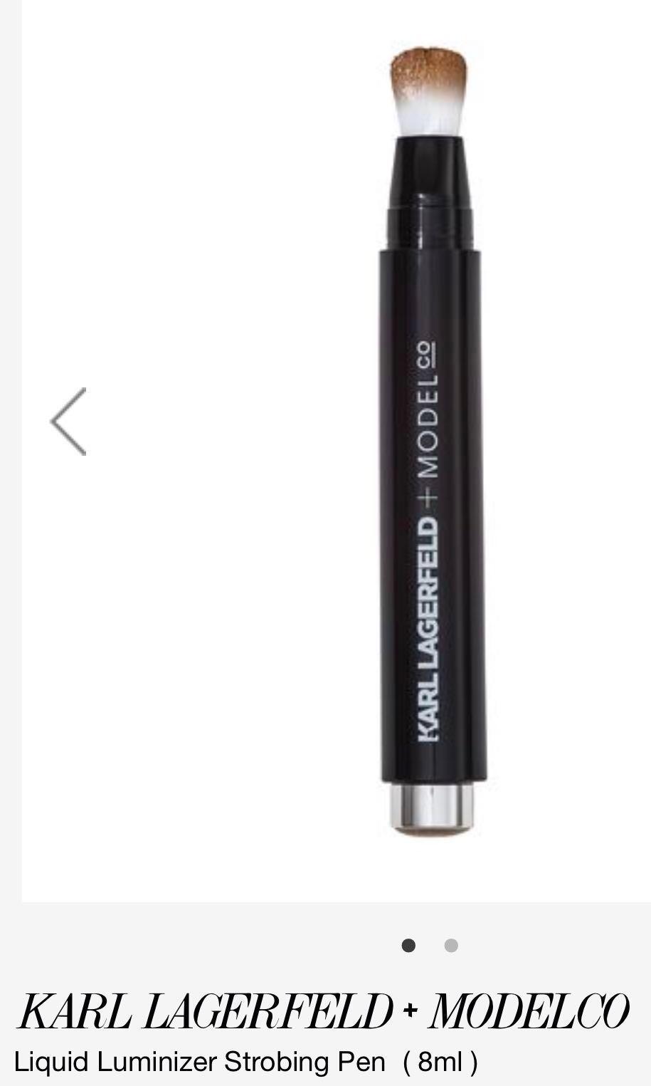 Karl Lagerfeld + ModelCo Liquid Luminizer Strobing Pen (Category: Makeup) located in Manila. Submitted by zlook (Listing ID 203415229, Image 3). Description: for all the Chanel and Fendi fans out there Original price is P1800 bec its £26 Bought in UK #1212declutter.