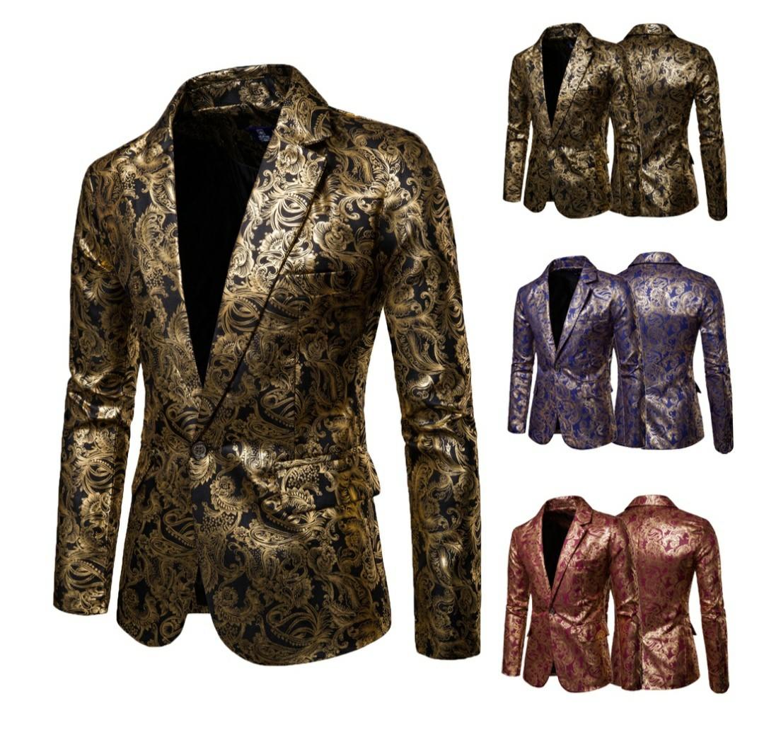 Gold mens blazer best sale jacket
