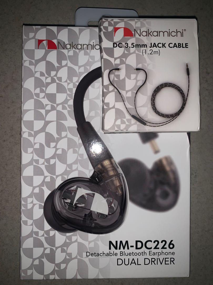 Nakamichi NM DC226 Detachable Bluetooth Earphone Audio Earphones