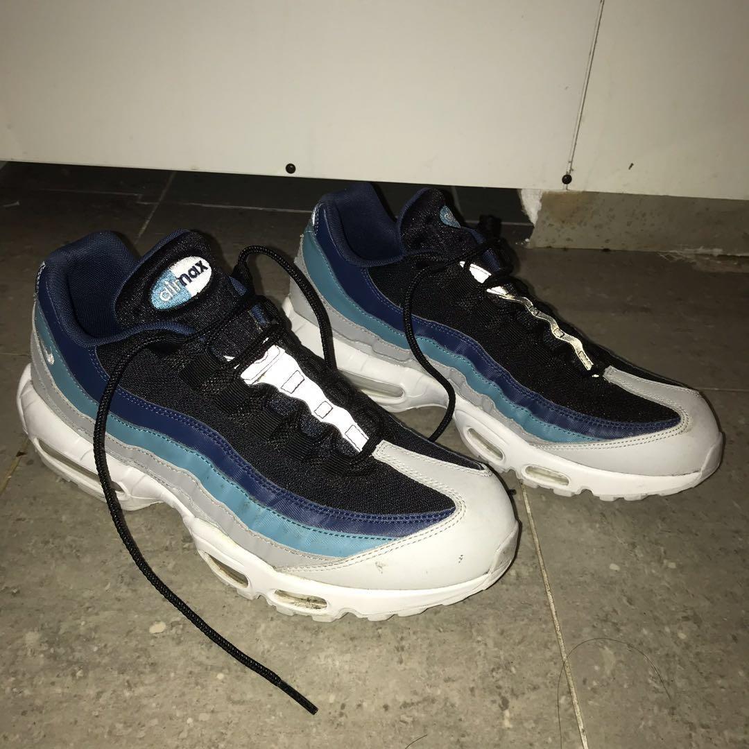Air vapormax 95 white/french blue men's shoe best sale