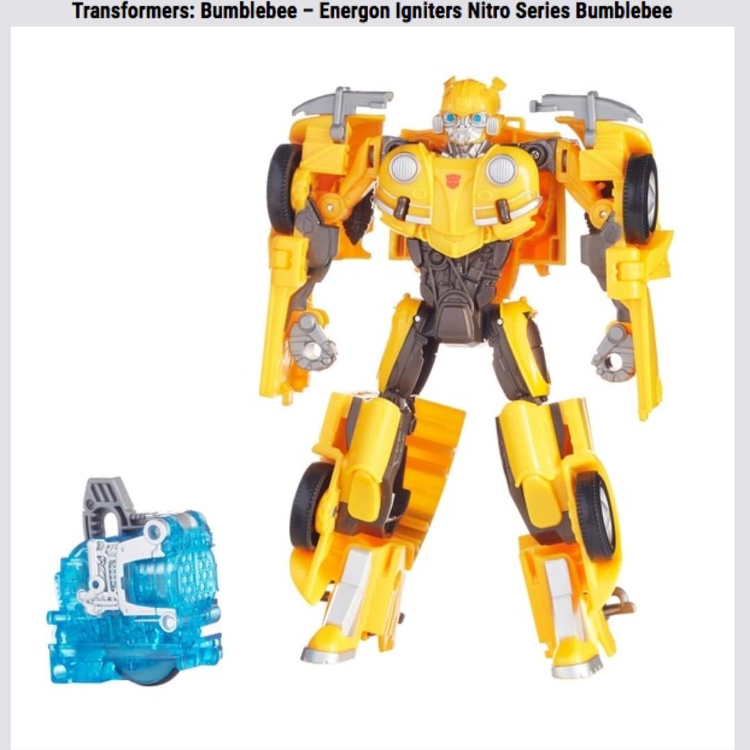 Get Transformers Bumblebee Movie Toys Energon Igniters Nitro Bumblebee Action Figure PNG