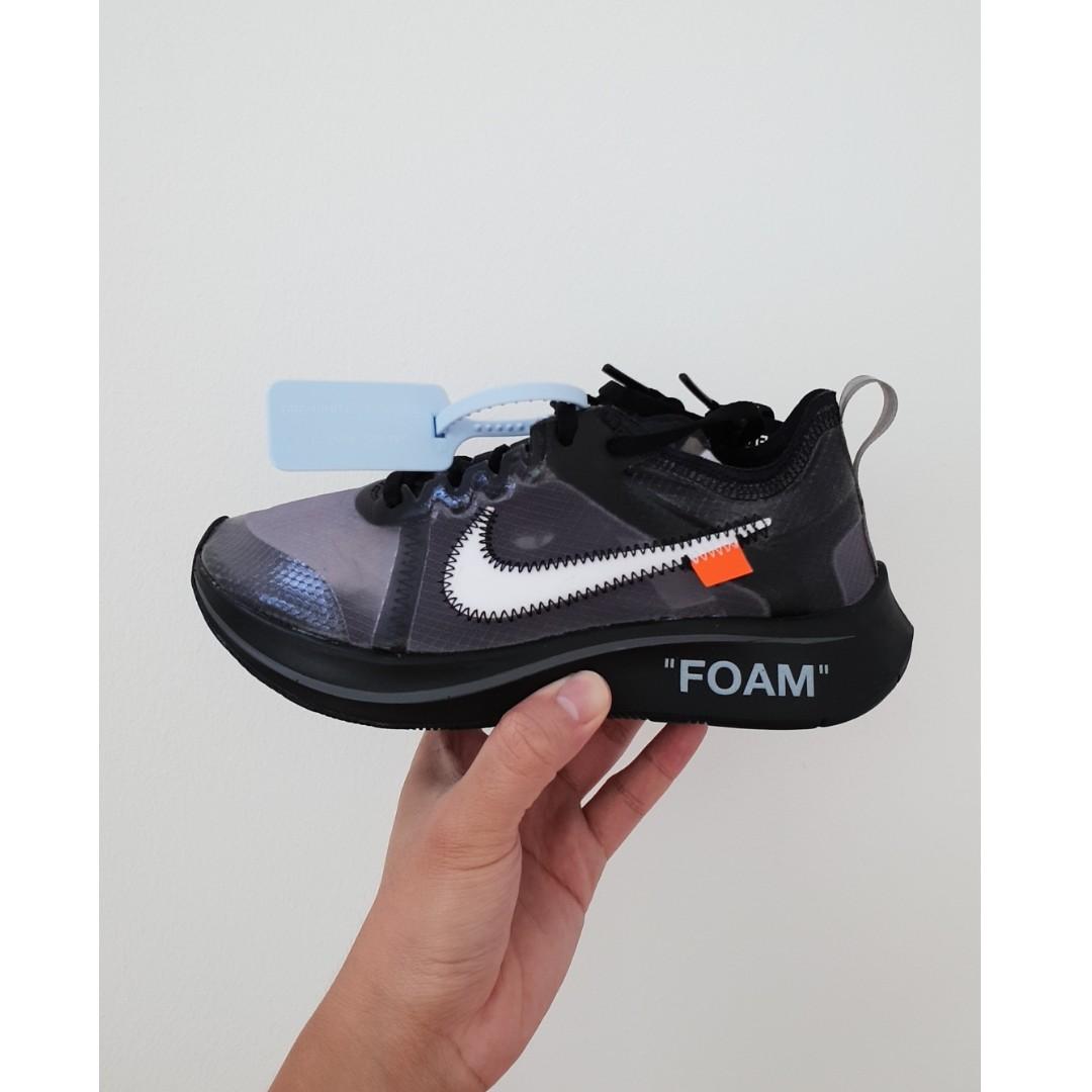 nike x off white zoom fly sp black