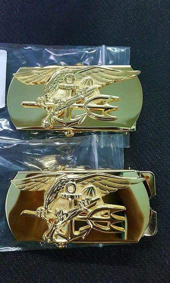 ORIGINAL US NAVY SEAL BRASS BUCKLE ( MADE IN USA), Hobbies & Toys