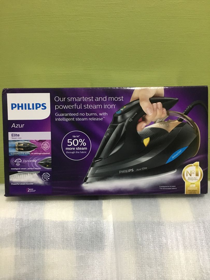 Philips Azur Elite Steam Iron GC5033, TV & Home Appliances, Irons ...