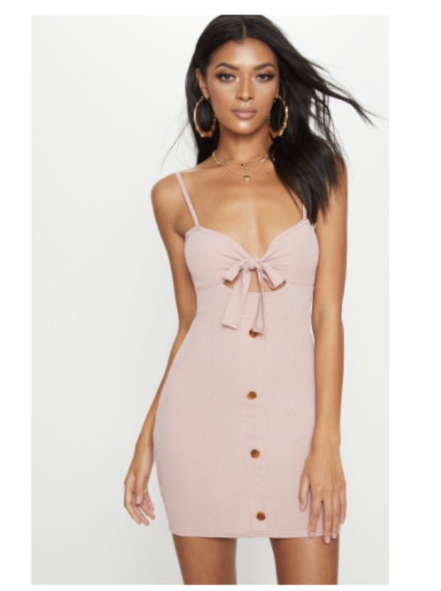 dusty pink dress plt
