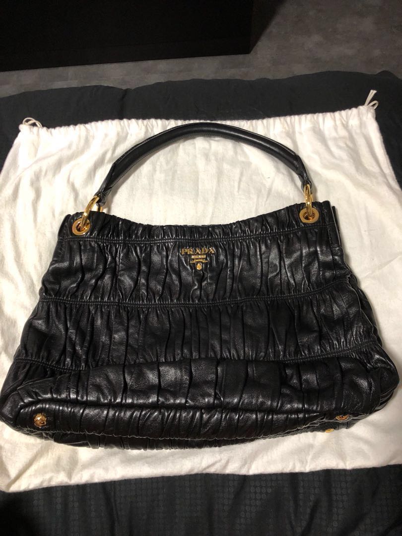 prada hobo black