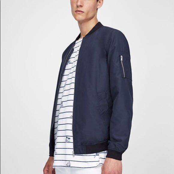 pull and bear blue jacket