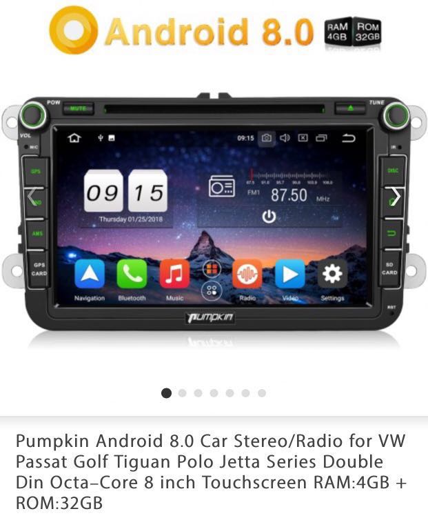 Pumpkin android 8.0 car multiplayer model AE0373B-02A, Car Accessories,  Accessories on Carousell