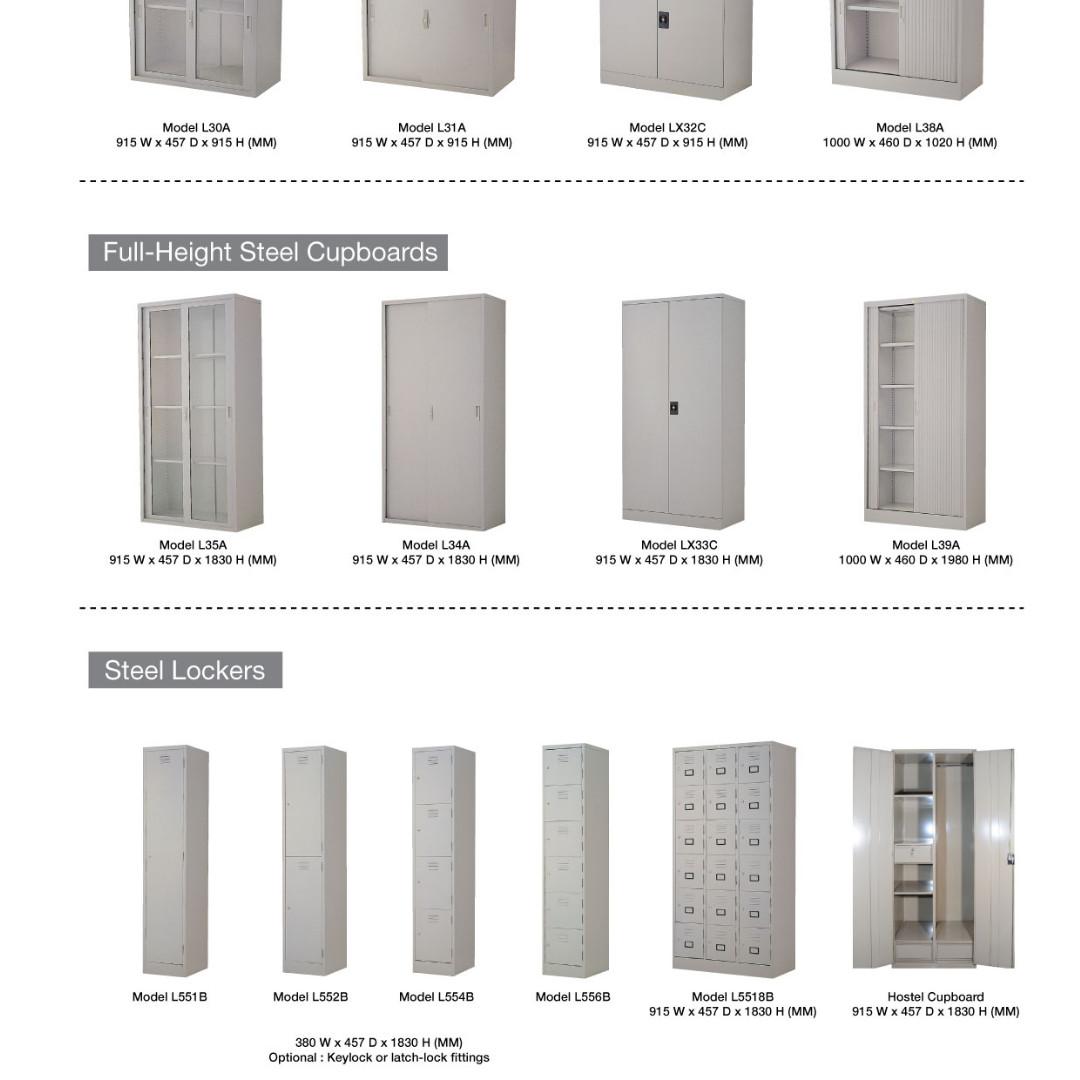 Steel Full Height Cupboard Roller Shutter L39A 1000x460x1980, Furniture ...