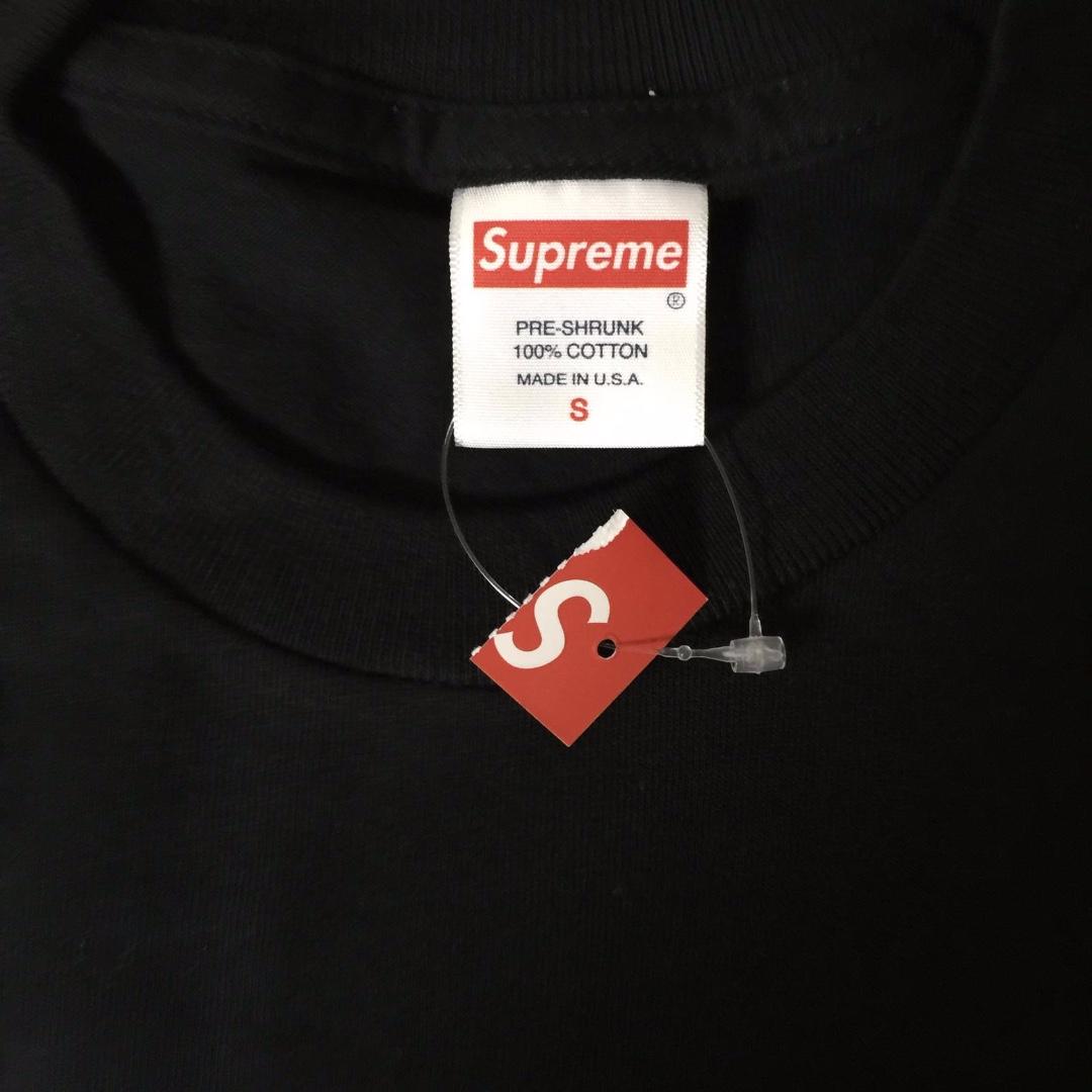 supreme smile tee black