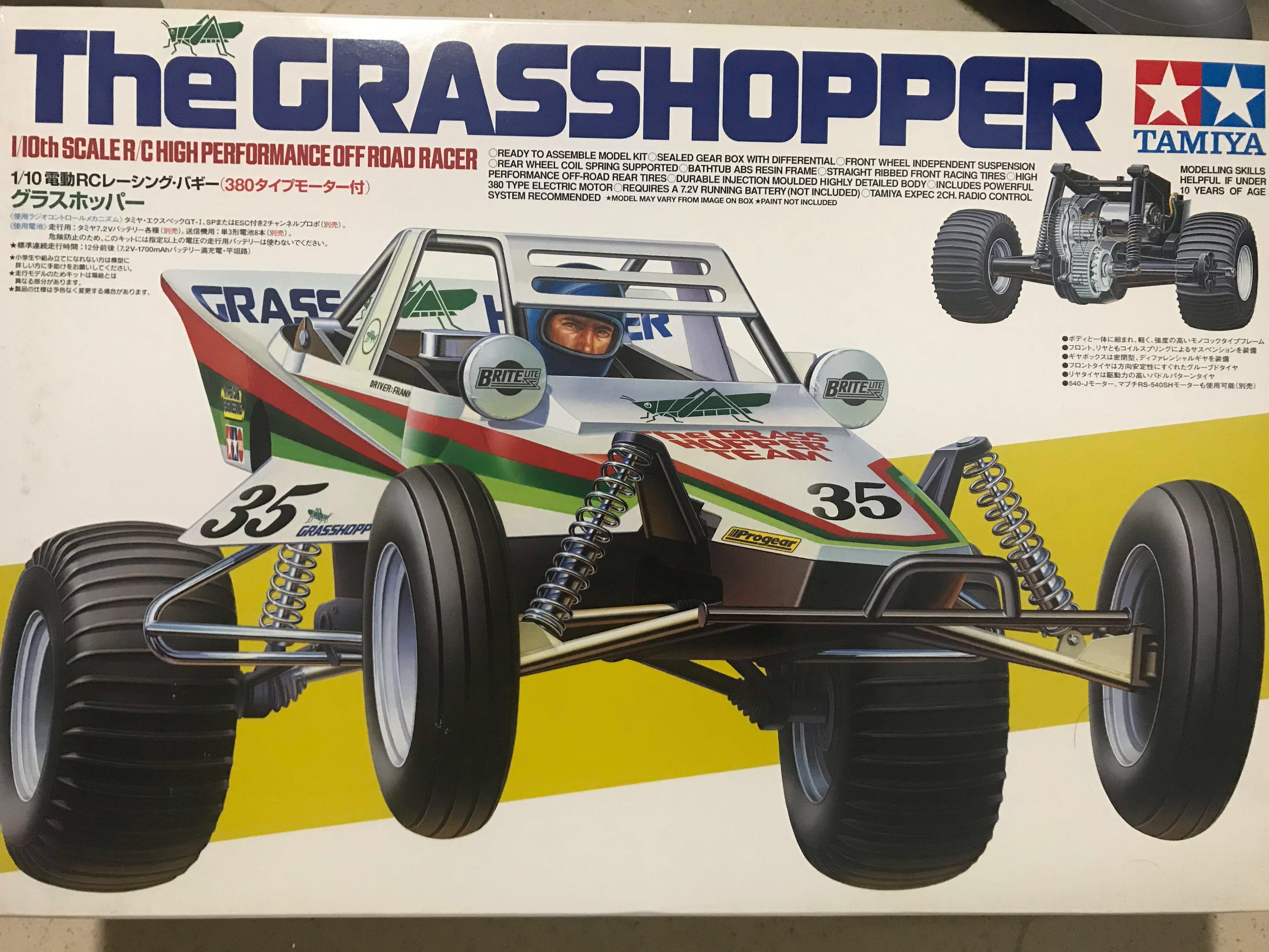 Tamiya RC - Grasshopper 2WD 1:10 Scale, Hobbies & Toys, Toys & Games on  Carousell