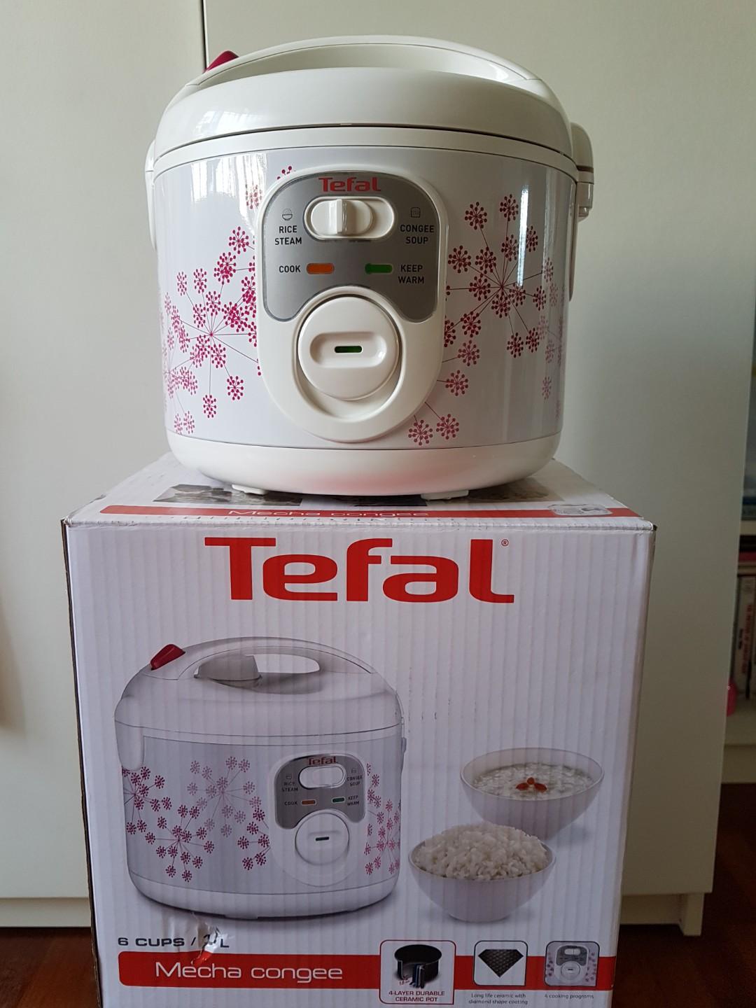 Tefal Rice Cooker (mecha congee) RK104P, TV & Home Appliances, Kitchen
