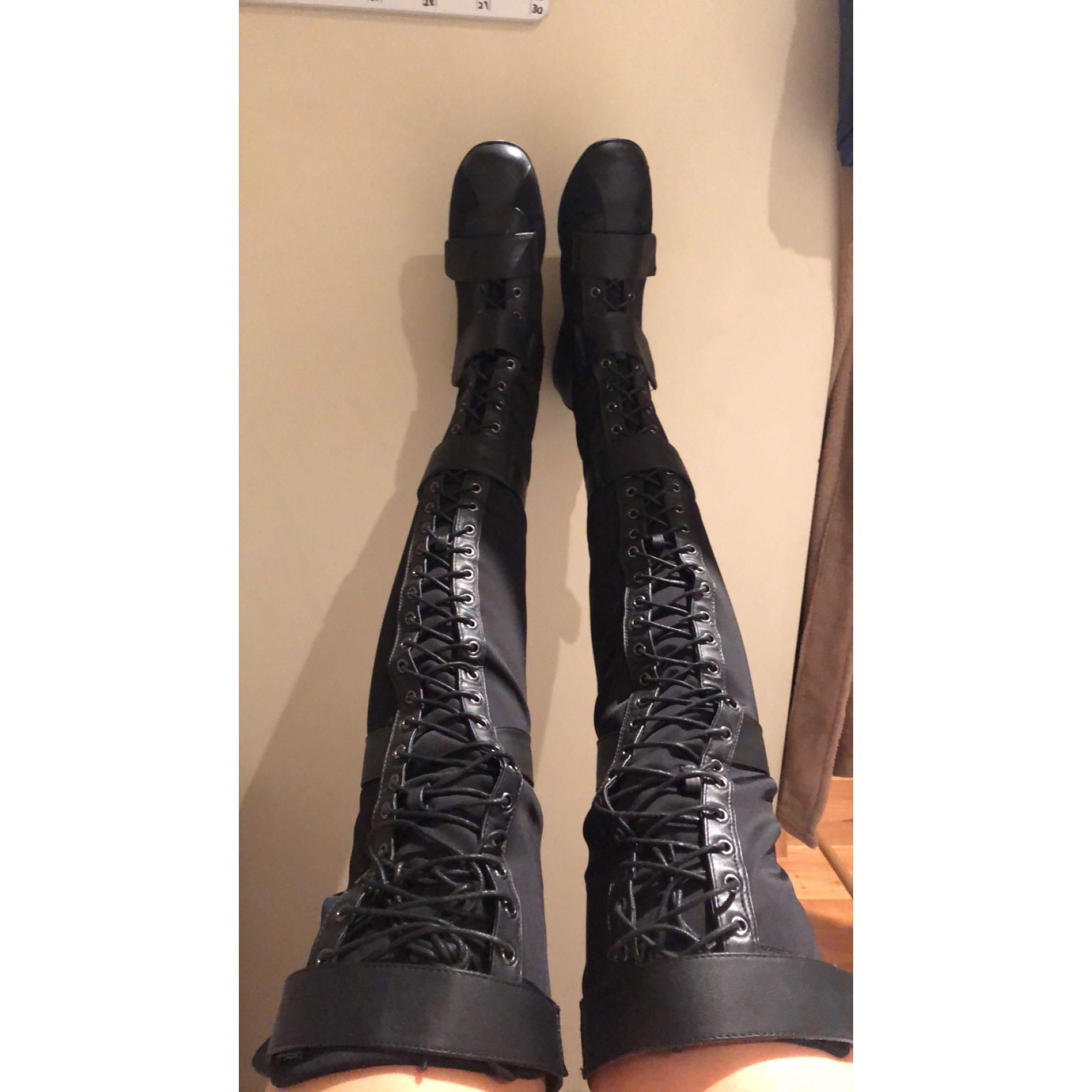 thigh high sneaker boots womens