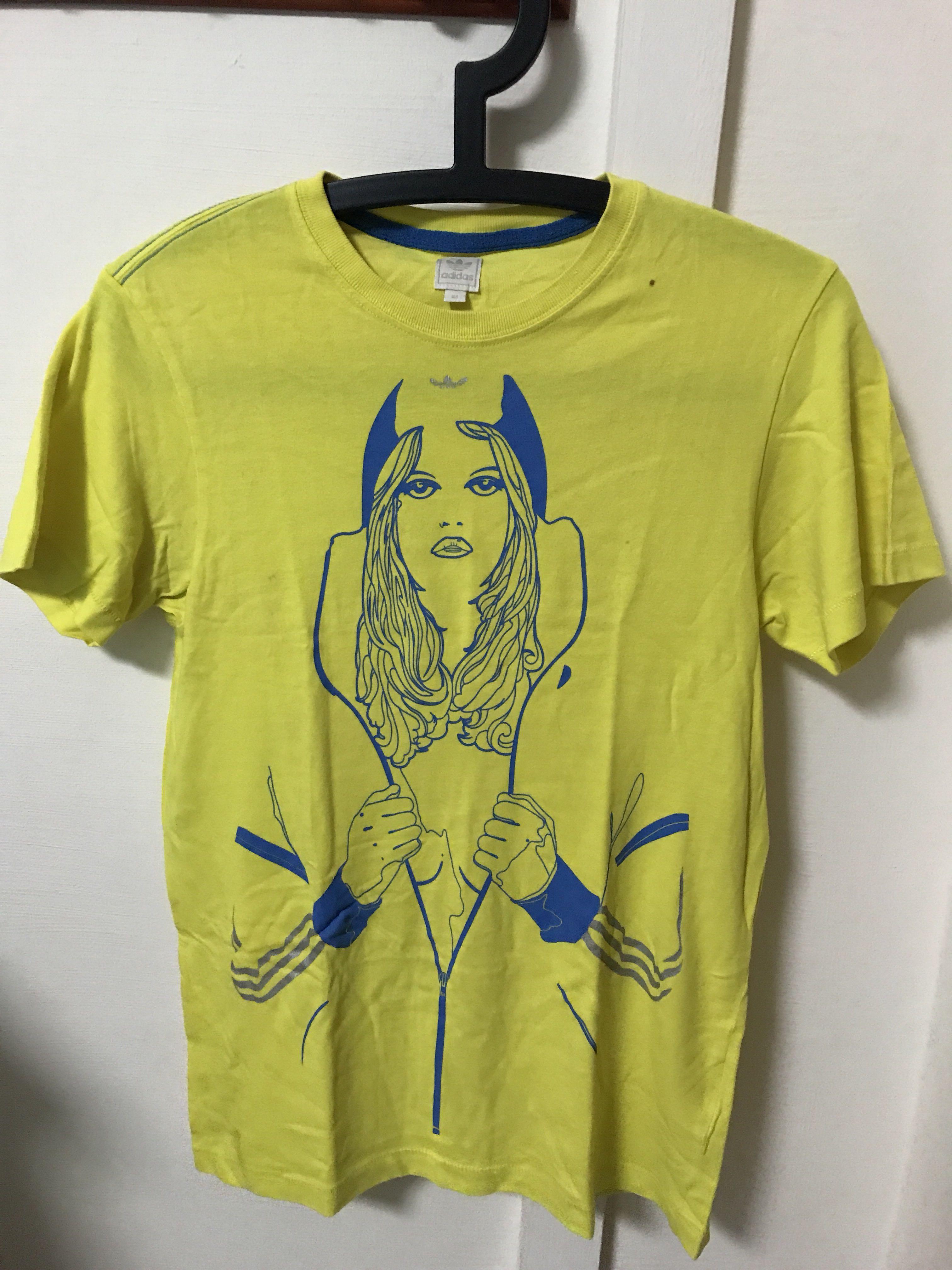 yellow adidas clothes