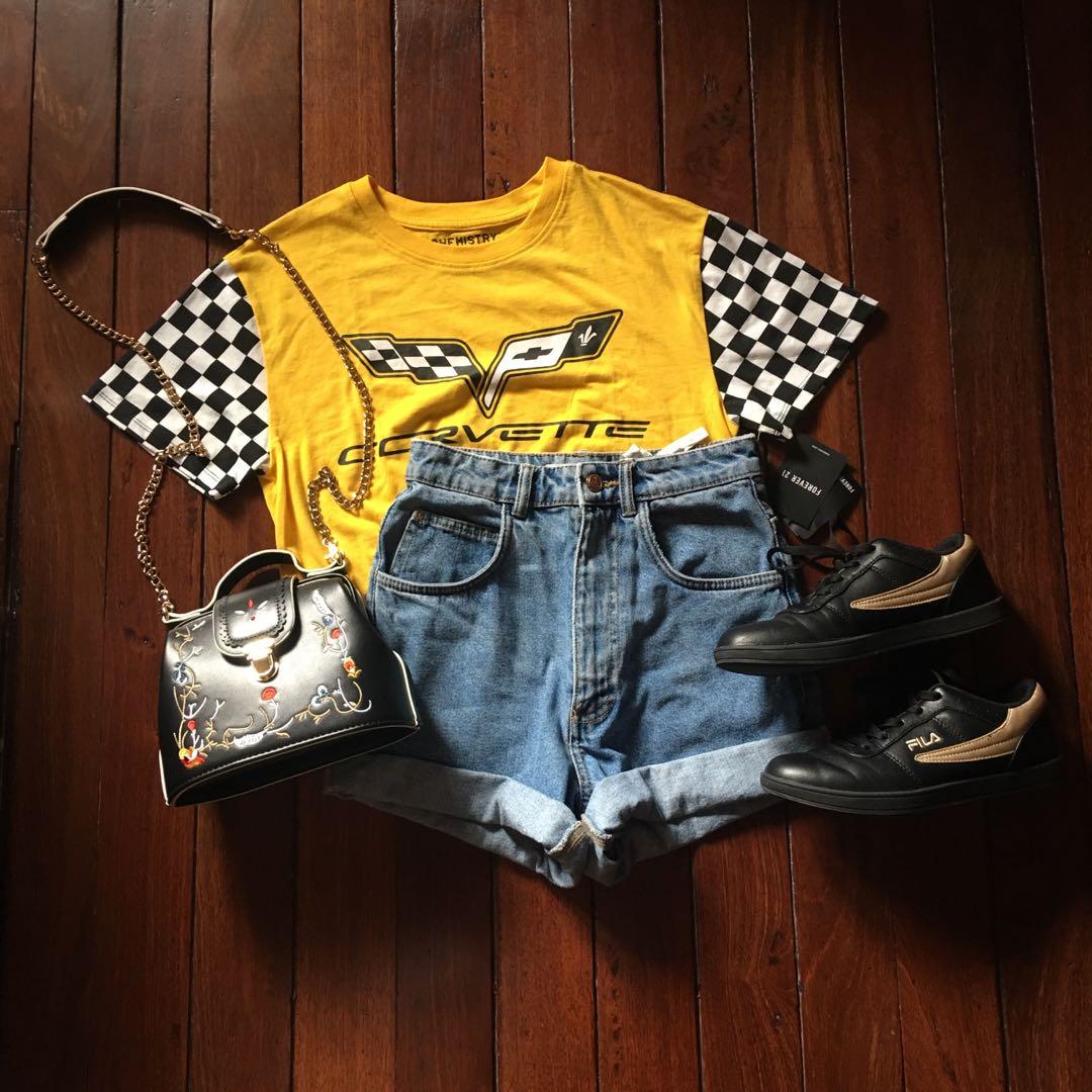 forever 21 corvette crop top
