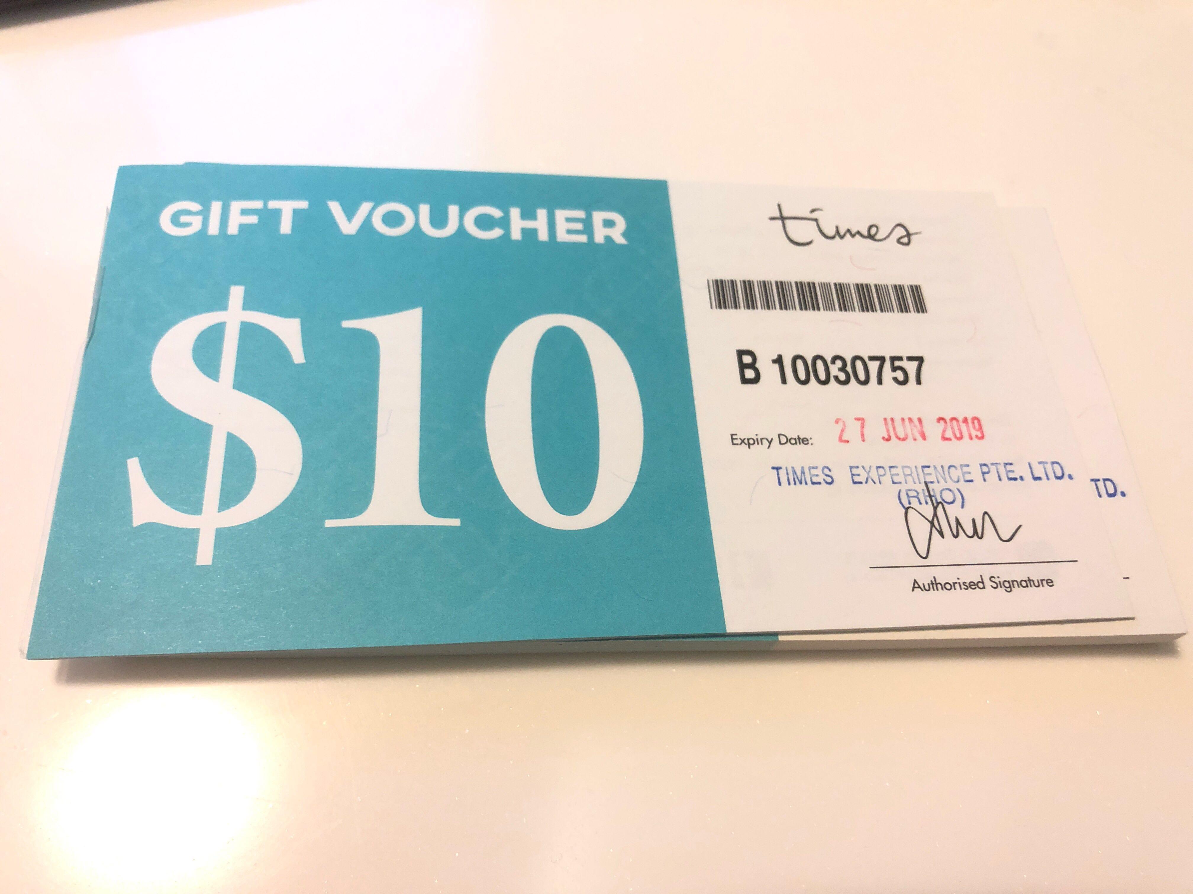 10 Times Bookstore Vouchers, Tickets & Vouchers, Vouchers on Carousell
