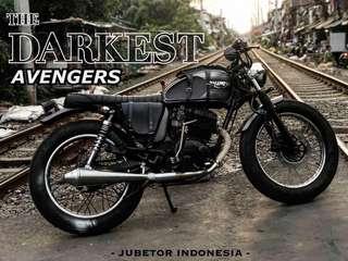 Custom Japstyle Scrambler basic megapro 2006 surat lengkap modif mewah