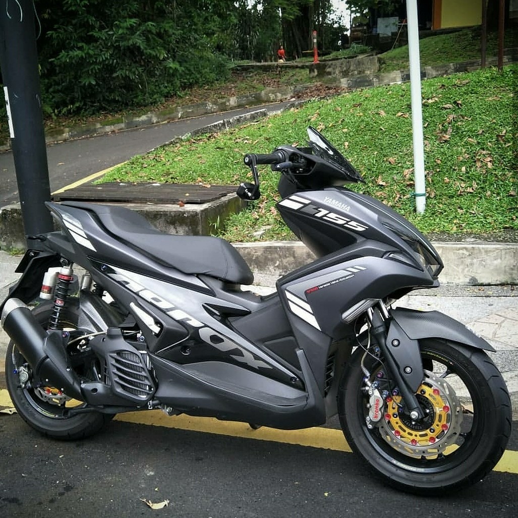 Aerox 155 Coverset (Matte Grey), Motorcycles, Motorcycle Accessories on
